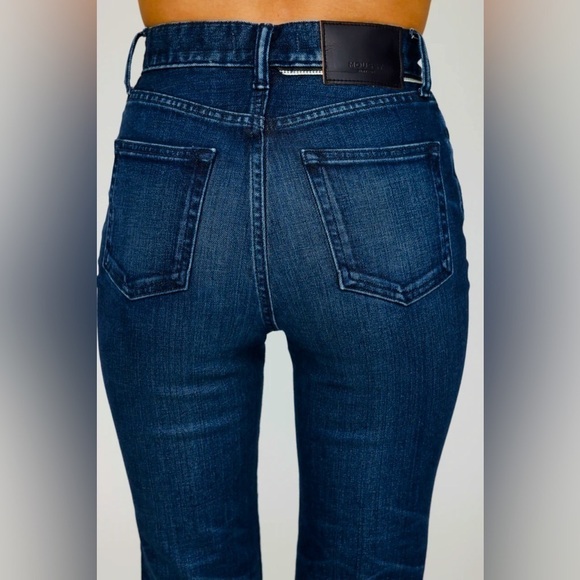 New Moussy Vintage Emma Cropped Flare Jeans High Rise Rigid Denim Sz 30 - Picture 3 of 15